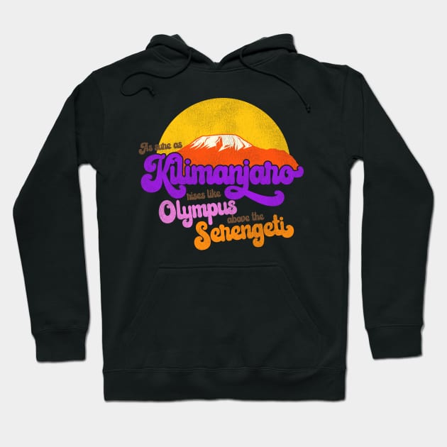 AFRICA Toto Lyrics As Sure As Kilimanjaro Hoodie by darklordpug